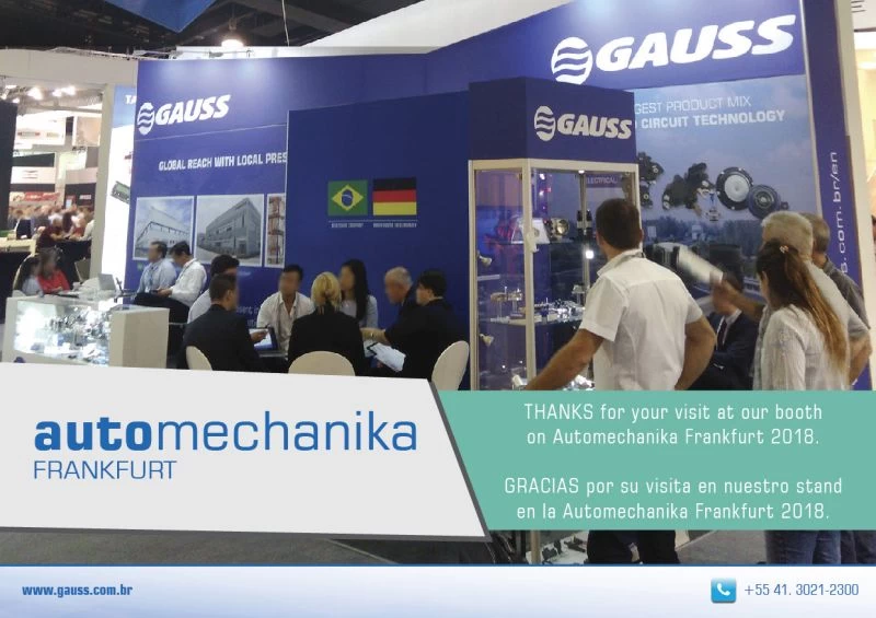 Gauss at Automechanika Frankfurt 2018.