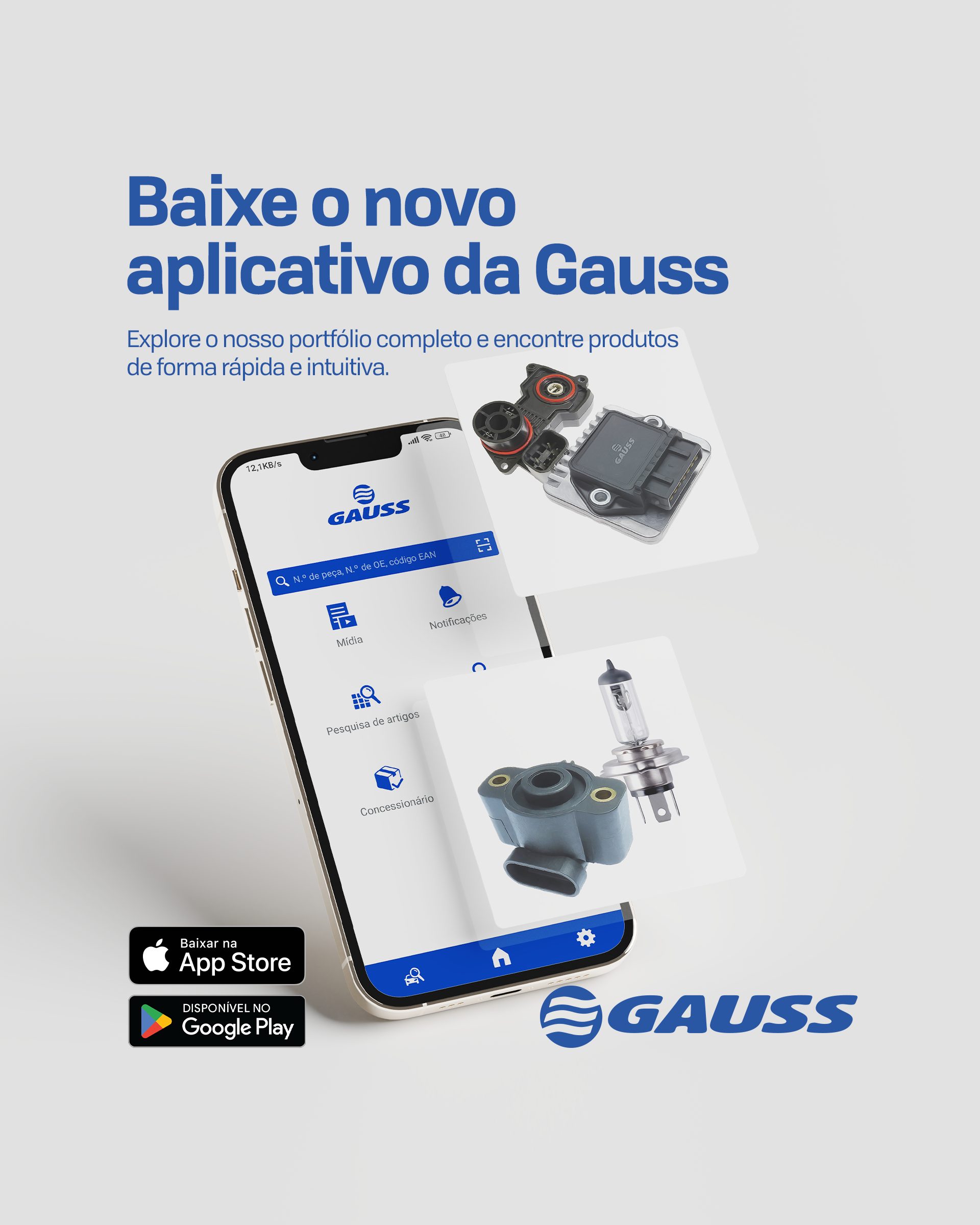 Novo aplicativo da Gauss