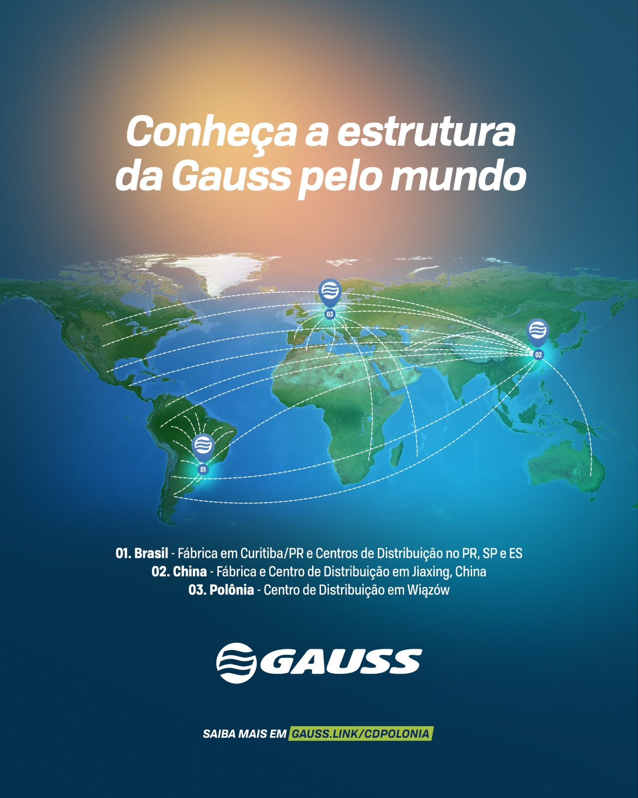 Gauss impulsiona a sua presença global e inaugura o novo Centro de Distribuição na Polônia